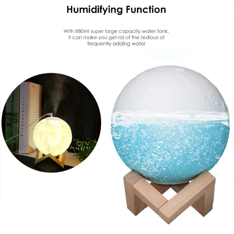 Ultrasonic Moon Humidifier