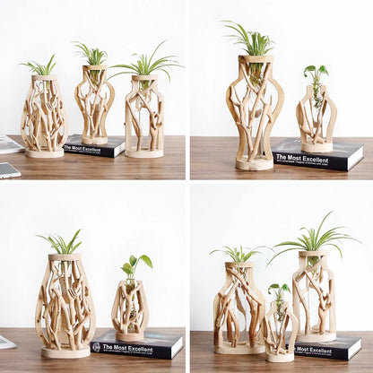 Creative Wooden Vase