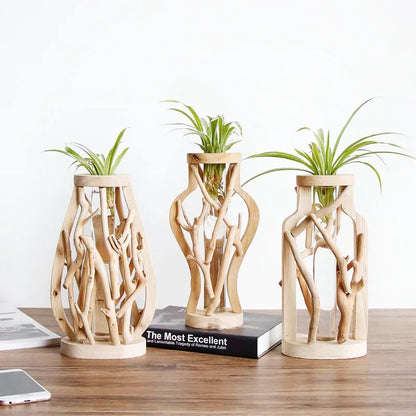 Creative Wooden Vase