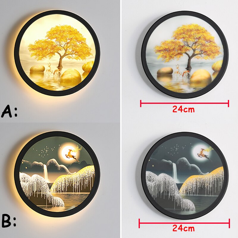 Decorative Round LED wall lamps