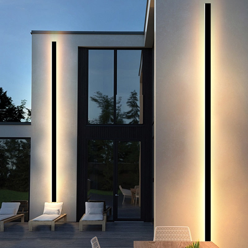 LED Modern Waterproof Outdoor Long Wall Light