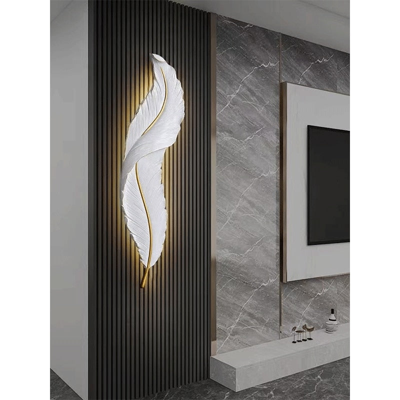 Luxury Feather LED Wall Lamp