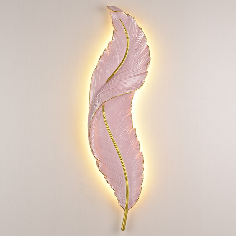 Luxury Feather LED Wall Lamp