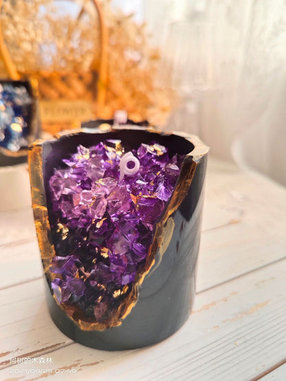 Crystal mineral scented candle