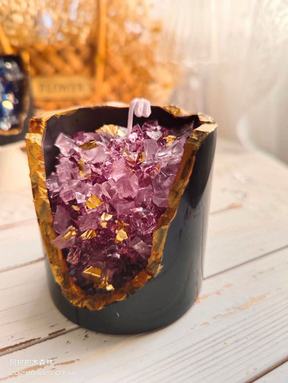 Crystal mineral scented candle