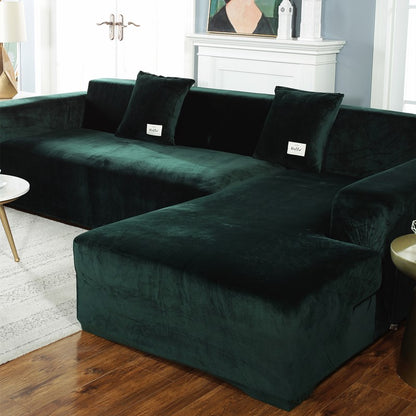 Velvet  L Shaped Sofa Covers